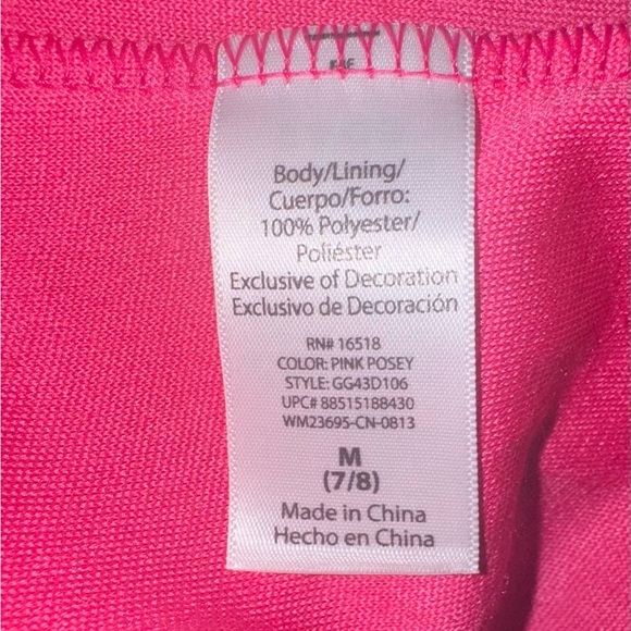 George Girls Size Medium 7-8 Pink Posey Bow Back Sleeveless Dress NWT - Picture 10 of 11